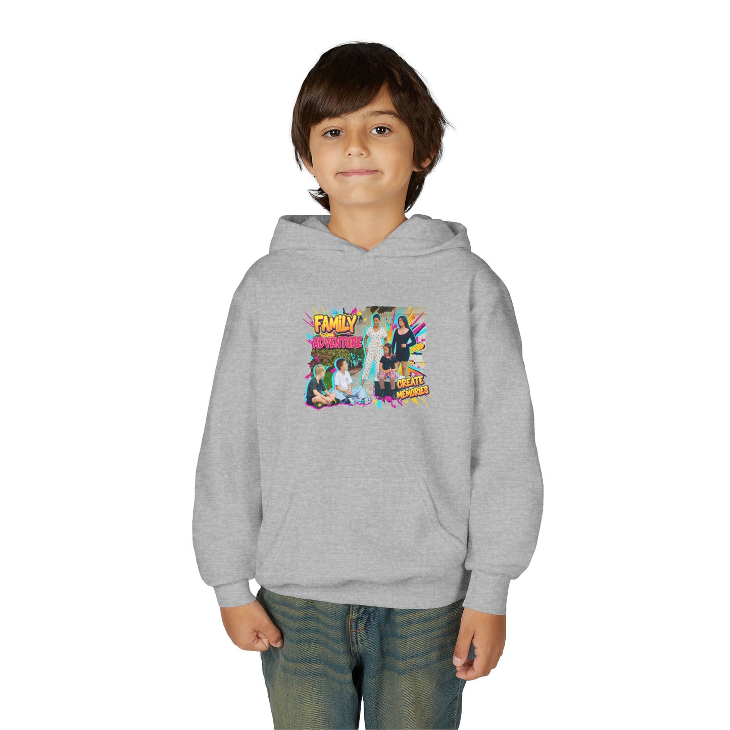Fearless Family Fun Youth Sweatshirt | Cozy Gift for Kids | Family Gatherings | Trendy Fashion | Cool Kids Hoodie | Inspirational Apparel