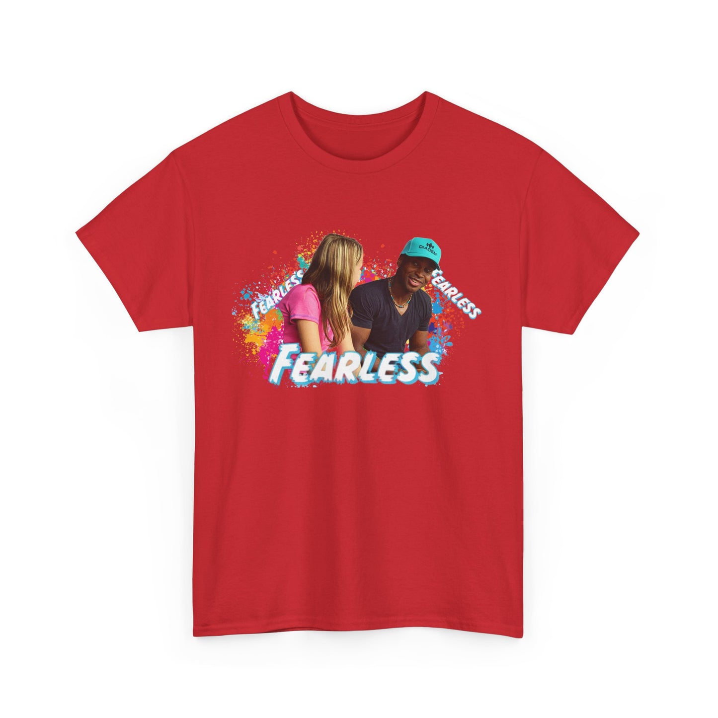 Fearless Unisex Heavy Cotton Tee, Bold Graphic Tee, Casual Wear, Gift for Friends, Motivational Shirt, Everyday Essentials
