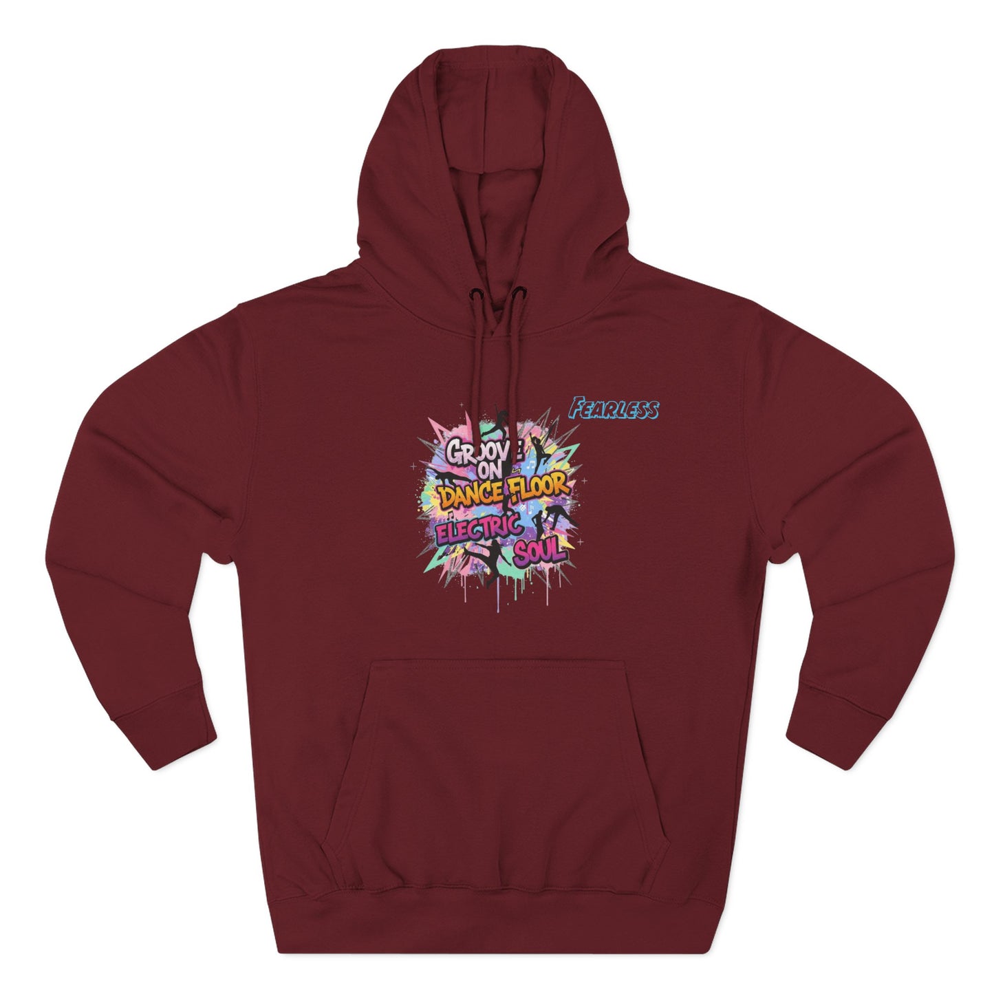 Groovy Dance Floor Fleece Hoodie, Unisex Casual Hoodie, Comfort Wear, Party Apparel, Gift for Dancers, Chill Nights Outfit