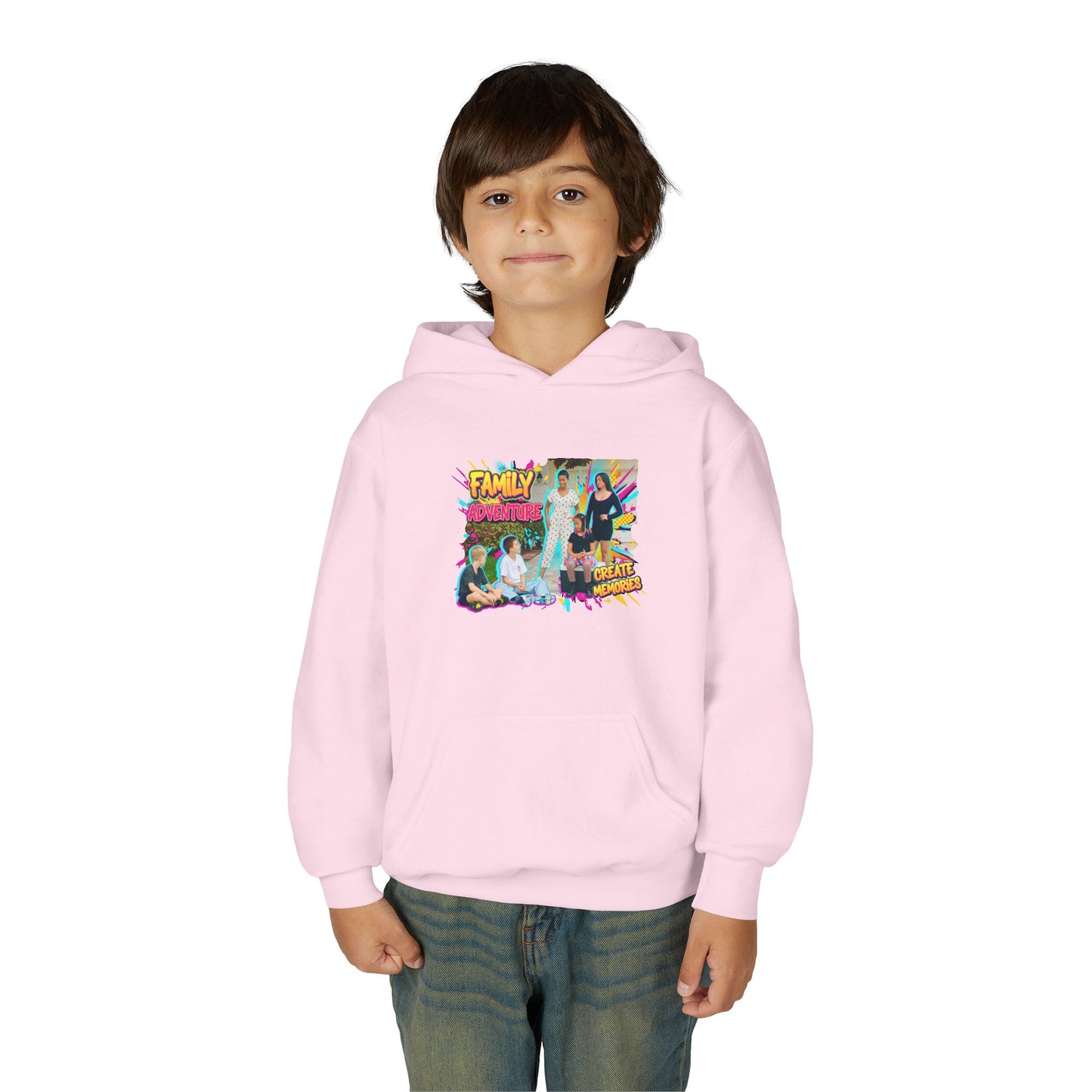 Fearless Family Fun Youth Sweatshirt | Cozy Gift for Kids | Family Gatherings | Trendy Fashion | Cool Kids Hoodie | Inspirational Apparel