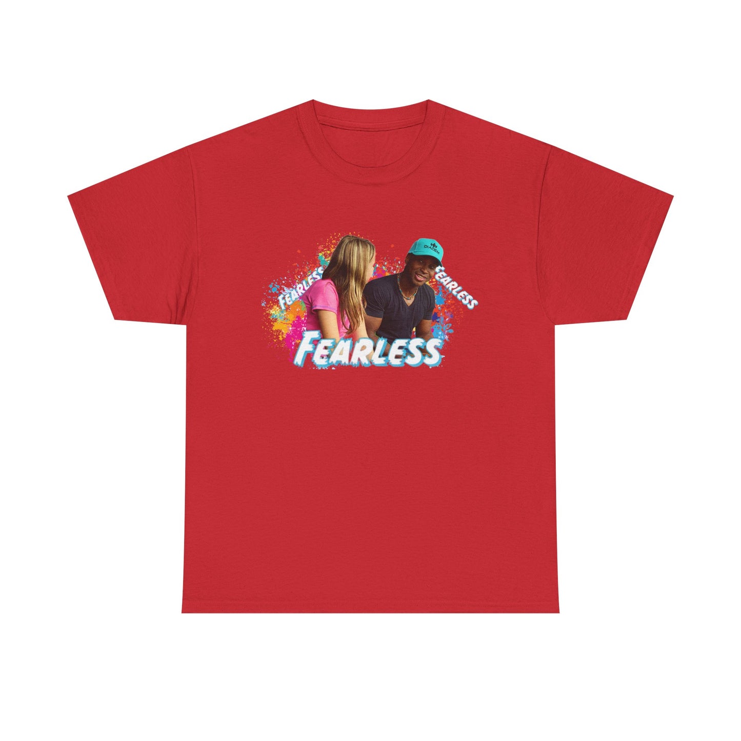 Fearless Unisex Heavy Cotton Tee, Bold Graphic Tee, Casual Wear, Gift for Friends, Motivational Shirt, Everyday Essentials
