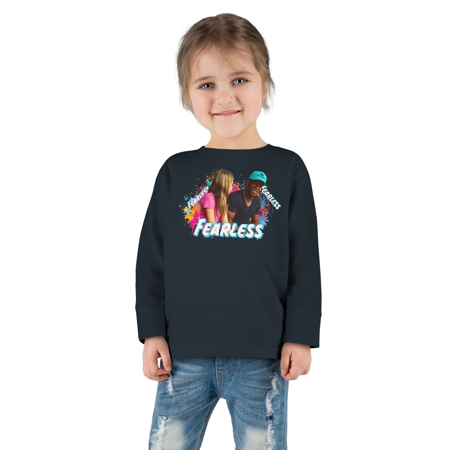 Colorful Toddler Long Sleeve Tee - Perfect for Playdates, Birthdays, Gender Neutral, Everyday Wear, Gift for Kids