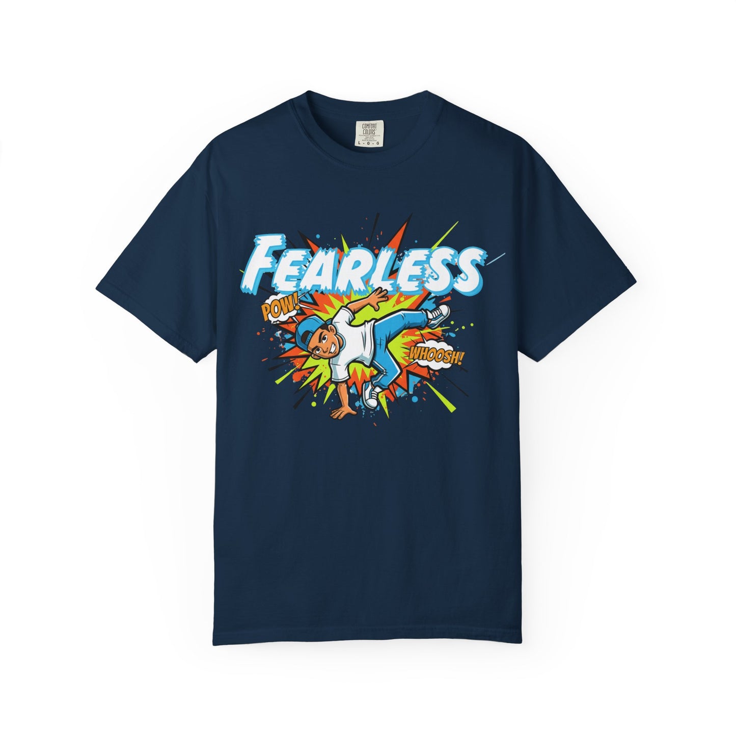 Fearless Graphic Unisex T-Shirt - Bold Streetwear, Summer Casual, Gift for Kids, Adventure Lovers, Empowering Tees