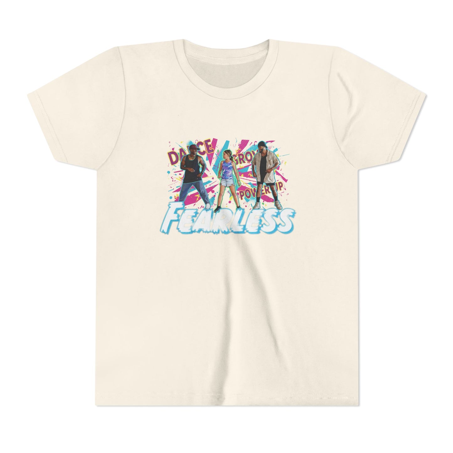 Ferless Empowerment Youth Tee, Girls Short Sleeve Shirt, Stylish Kid's Top, Inspiring Graphic Tee, Gift for Young Activists