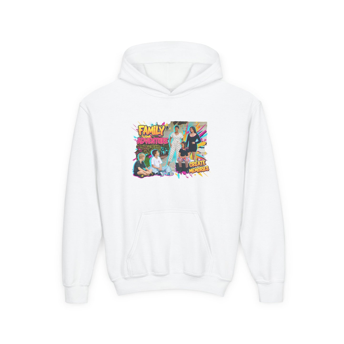 Fearless Family Fun Youth Sweatshirt | Cozy Gift for Kids | Family Gatherings | Trendy Fashion | Cool Kids Hoodie | Inspirational Apparel
