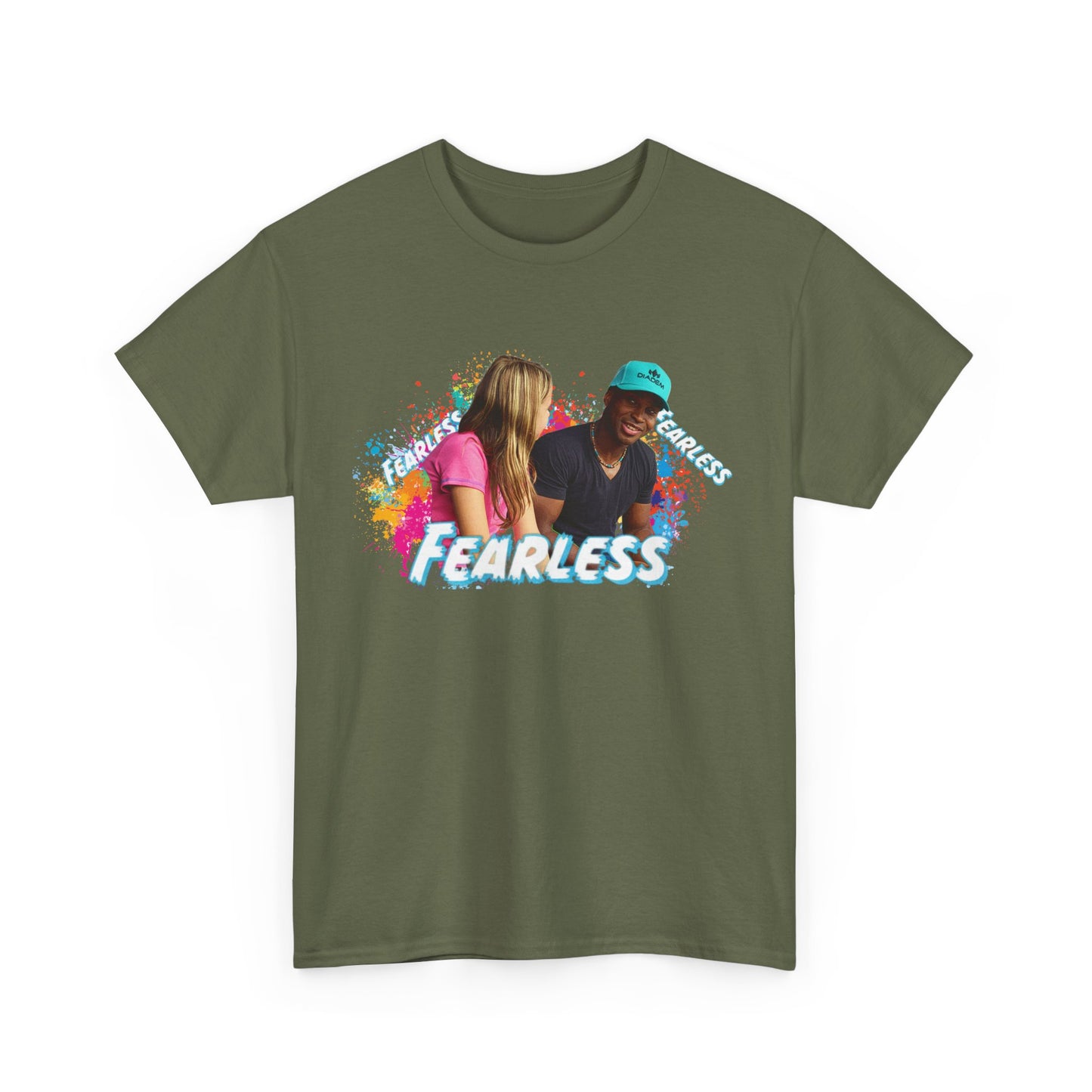 Fearless Unisex Heavy Cotton Tee, Bold Graphic Tee, Casual Wear, Gift for Friends, Motivational Shirt, Everyday Essentials