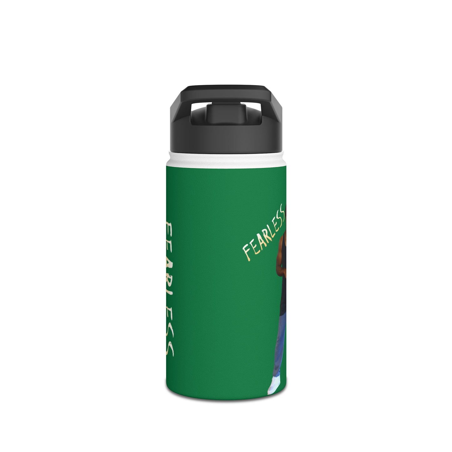 Colorful Motivational Stainless Steel Water Bottle - Dance, Laugh, Repeat, Fearless, Eco-Friendly, Fitness, Gym, Unique Gift Featuring Ekandem