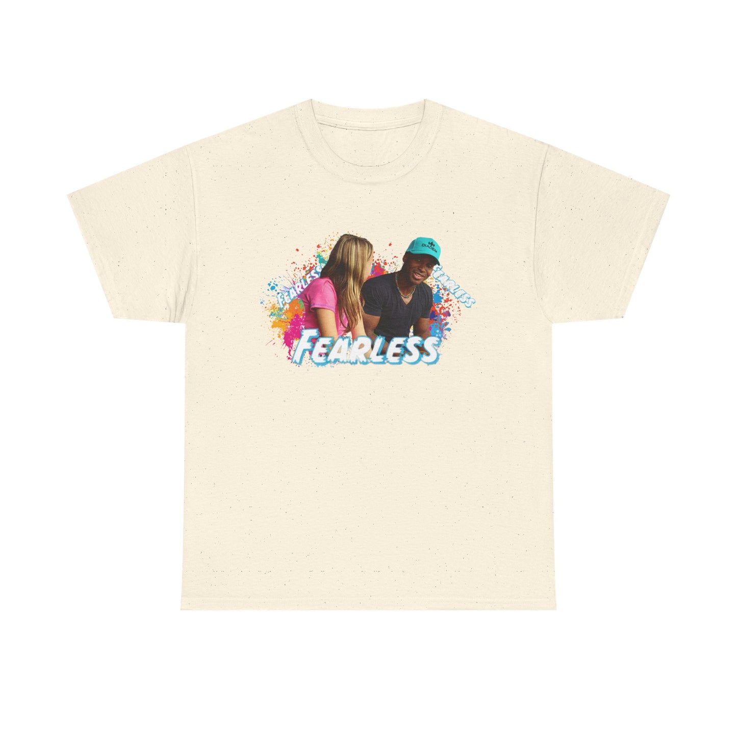 Fearless Unisex Heavy Cotton Tee, Bold Graphic Tee, Casual Wear, Gift for Friends, Motivational Shirt, Everyday Essentials