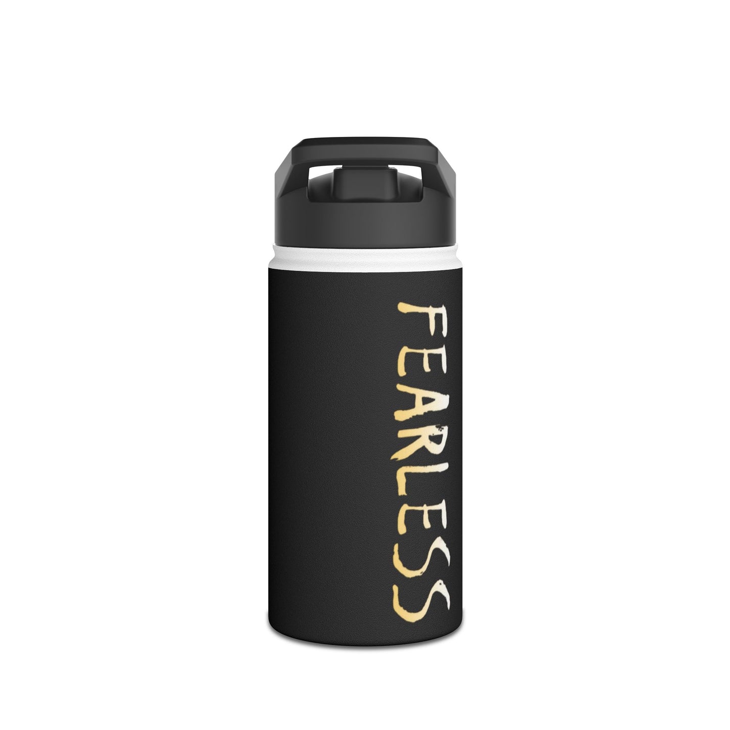 Fearless Stainless Steel Water Bottle, Featuring Mike and Alex