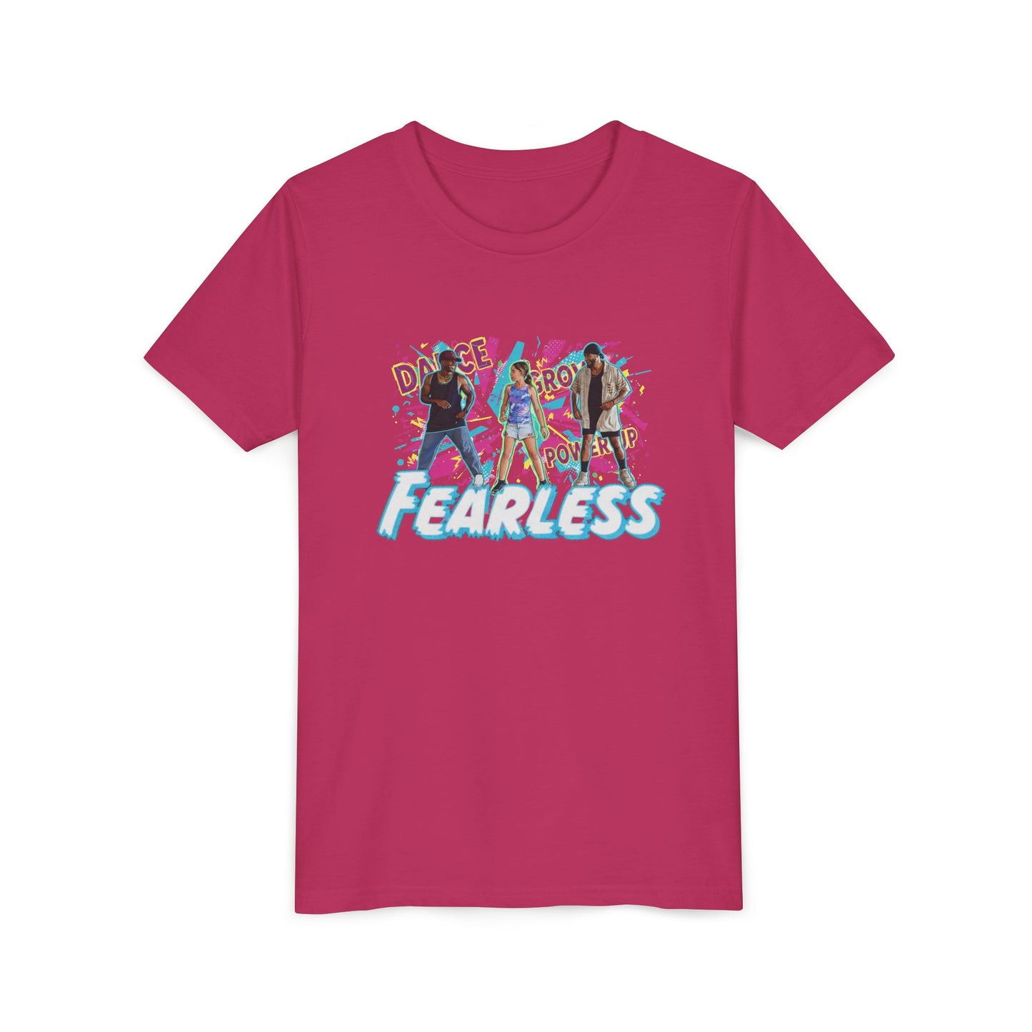 Ferless Empowerment Youth Tee, Girls Short Sleeve Shirt, Stylish Kid's Top, Inspiring Graphic Tee, Gift for Young Activists
