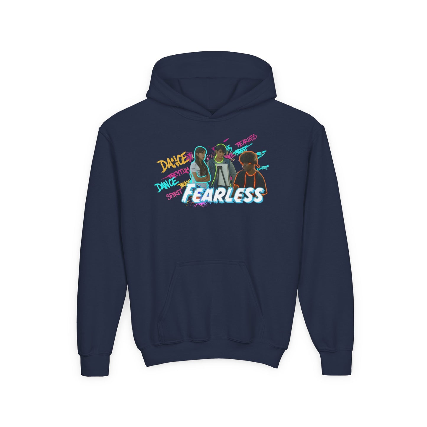 Youth Fearless Hoodie - Trendy Sweatshirt for Dance Enthusiasts, Perfect Gift for Kids, Cozy Layer, Birthday Present, Dance Team Gear