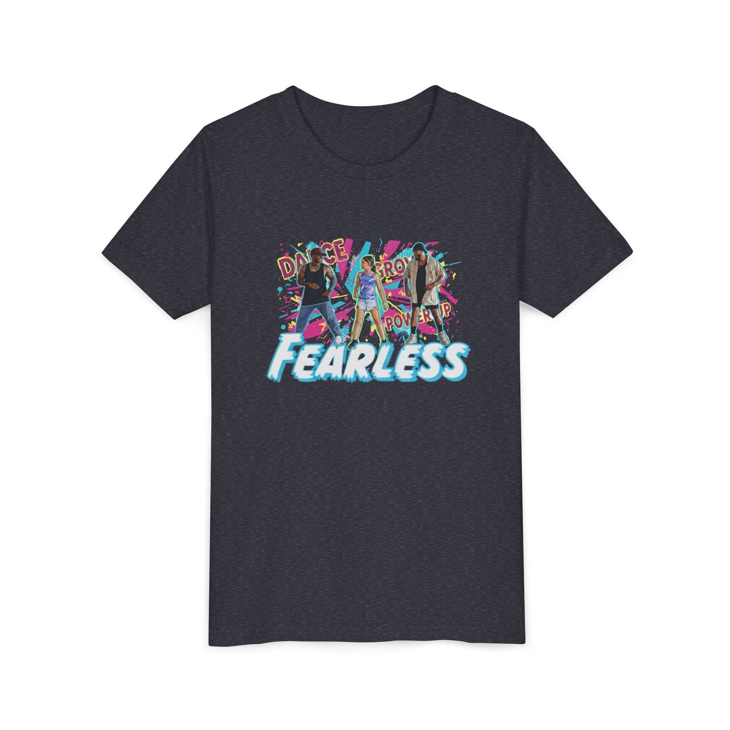 Ferless Empowerment Youth Tee, Girls Short Sleeve Shirt, Stylish Kid's Top, Inspiring Graphic Tee, Gift for Young Activists