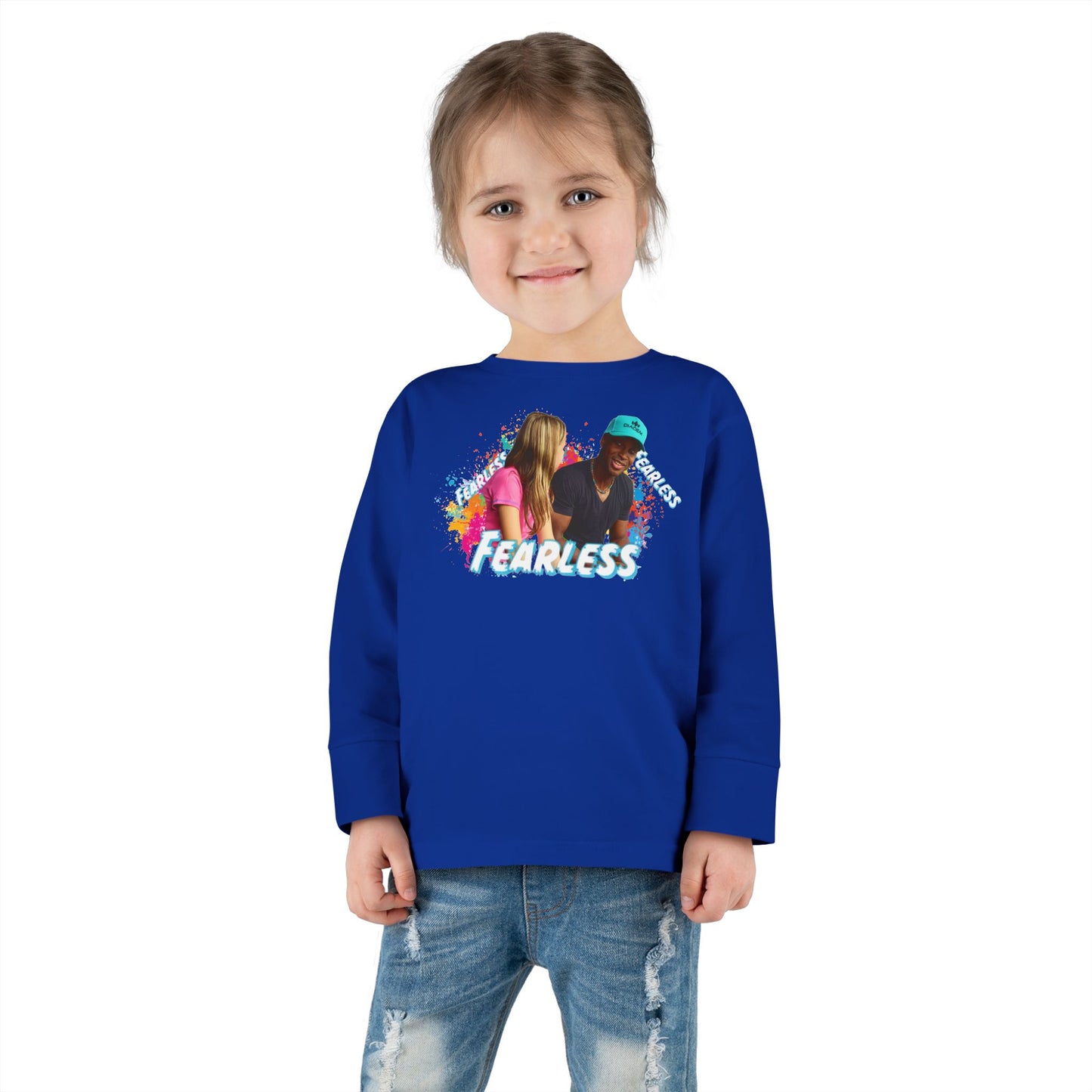 Colorful Toddler Long Sleeve Tee - Perfect for Playdates, Birthdays, Gender Neutral, Everyday Wear, Gift for Kids