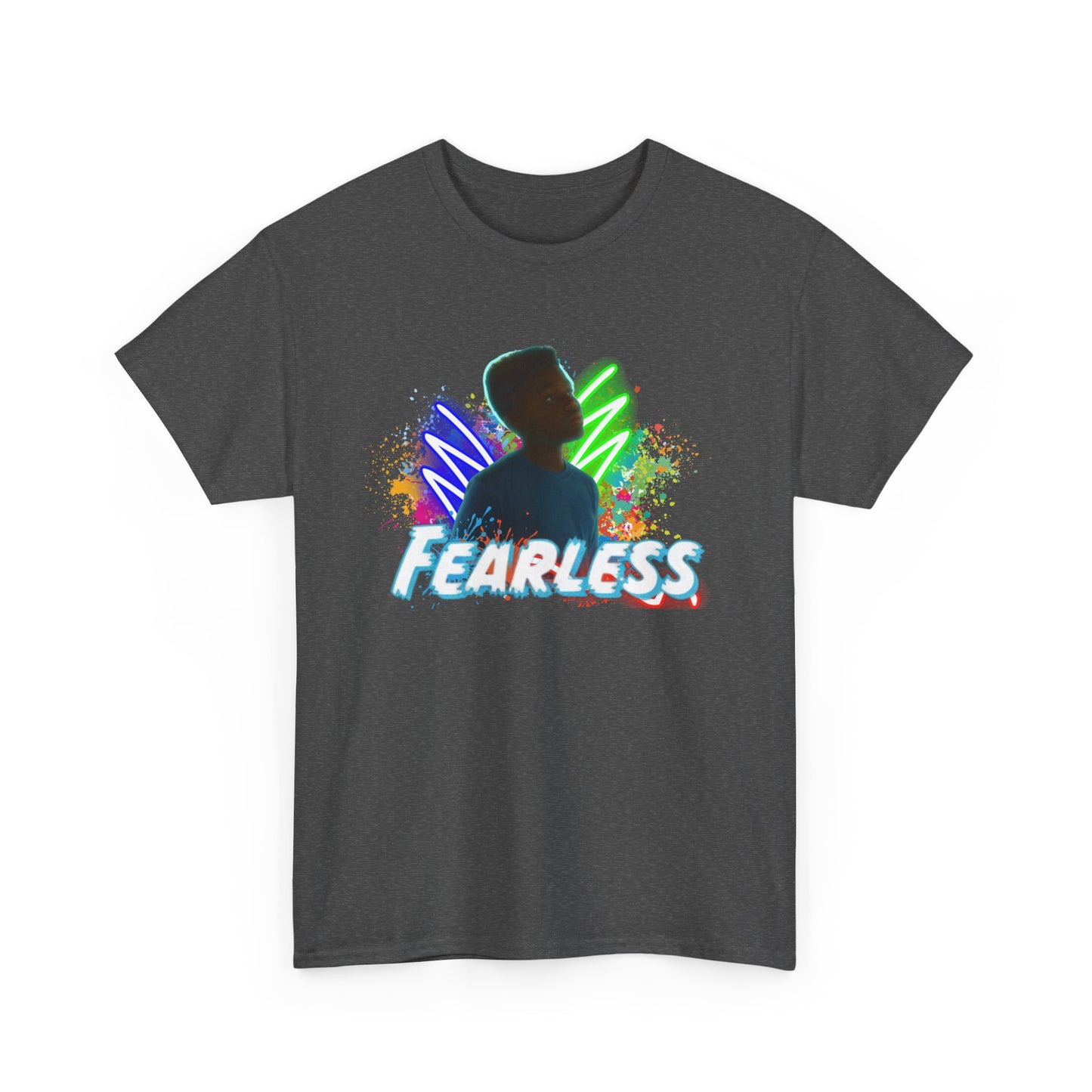 Fearless Unisex Heavy Cotton Tee - Motivational T-Shirt for Teens, Daily Wear, Gifts, Inspirational Clothing, Birthday Present