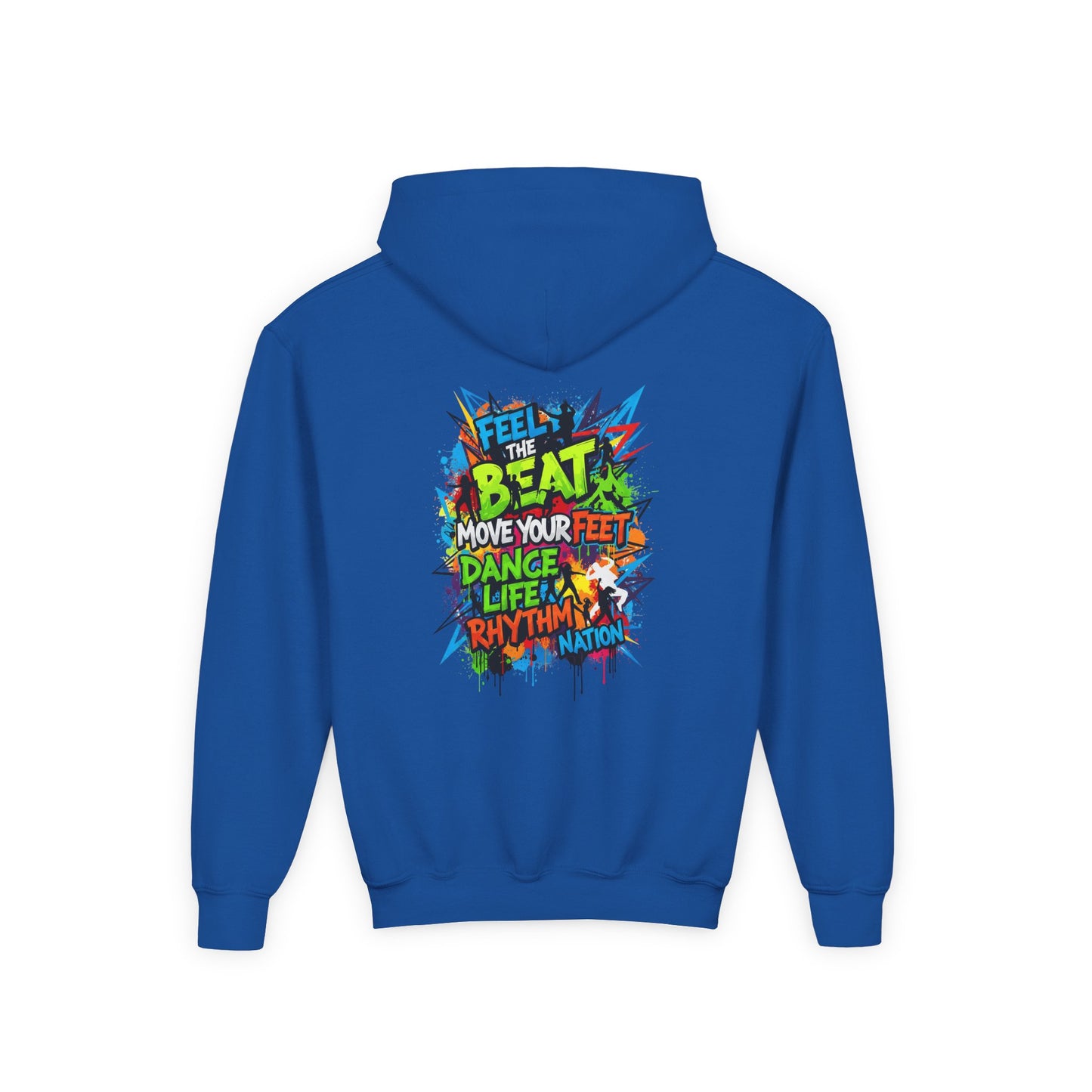 Youth Hoodie with Fearless & Dance Vibes, Inspirational Gift, Dance Apparel, Urban Style, Teen Fashion