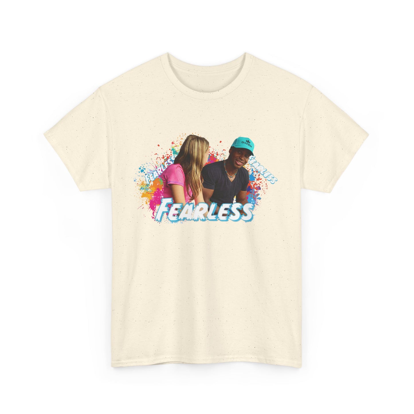 Fearless Unisex Heavy Cotton Tee, Bold Graphic Tee, Casual Wear, Gift for Friends, Motivational Shirt, Everyday Essentials
