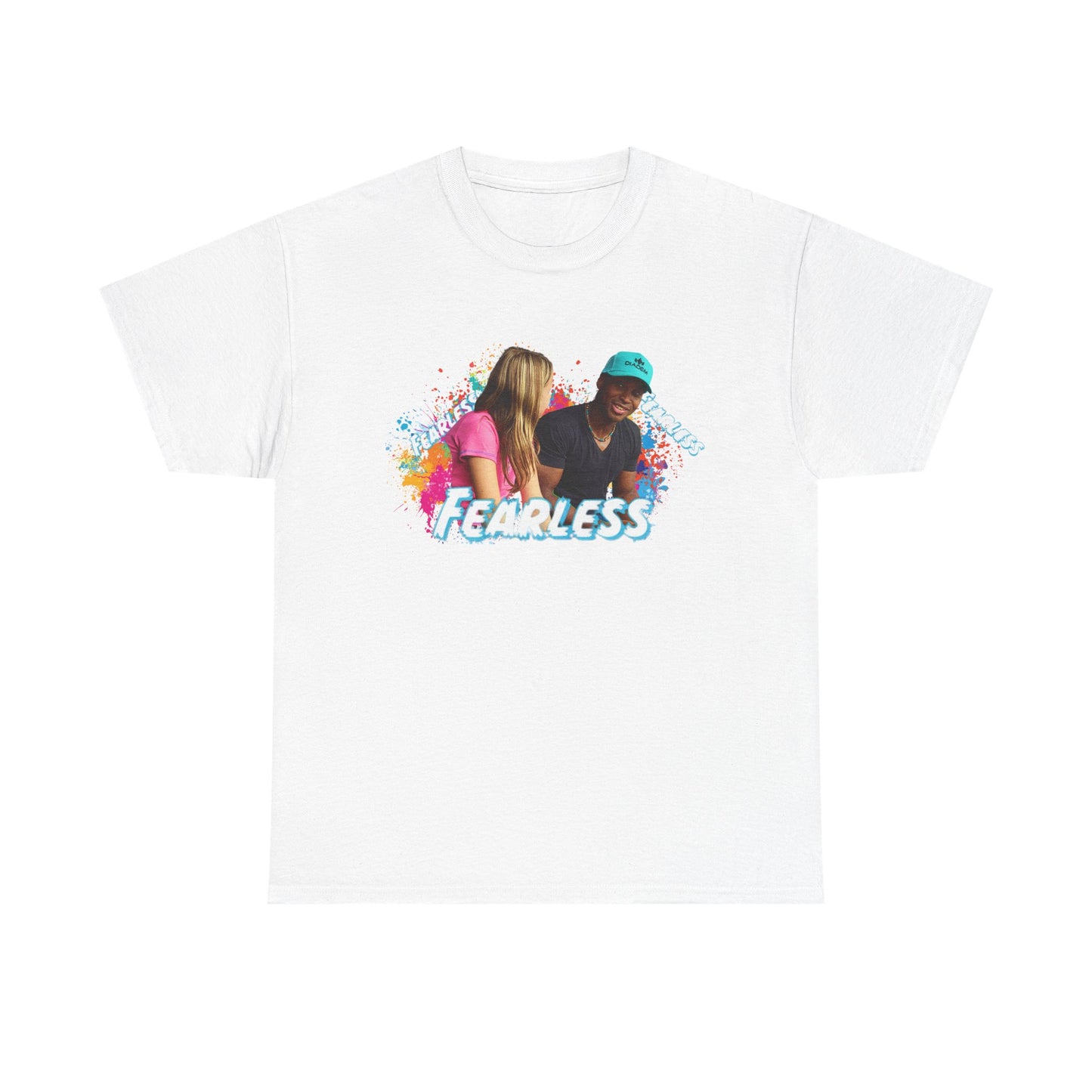 Fearless Unisex Heavy Cotton Tee, Bold Graphic Tee, Casual Wear, Gift for Friends, Motivational Shirt, Everyday Essentials