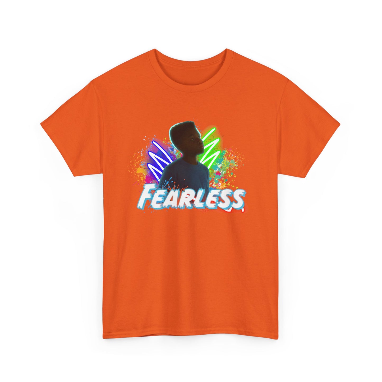 Fearless Unisex Heavy Cotton Tee - Motivational T-Shirt for Teens, Daily Wear, Gifts, Inspirational Clothing, Birthday Present