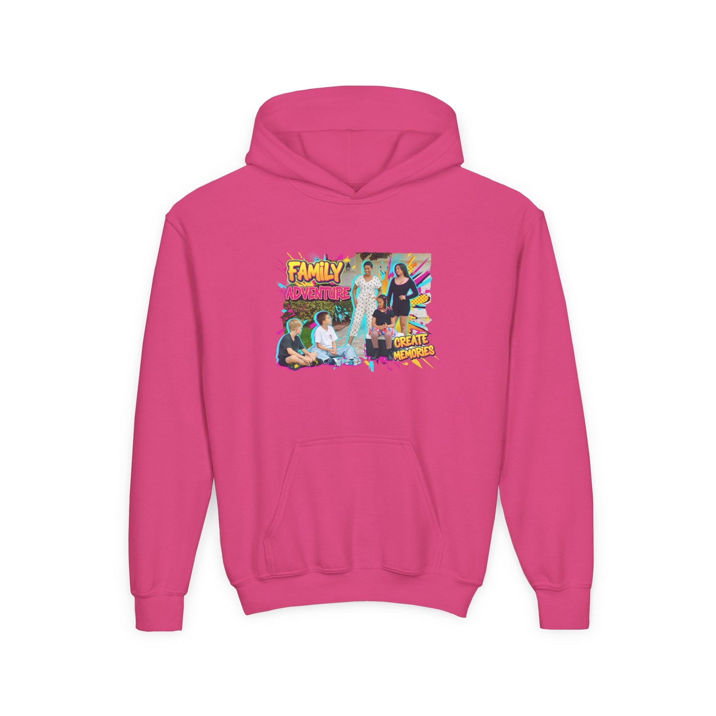 Fearless Family Fun Youth Sweatshirt | Cozy Gift for Kids | Family Gatherings | Trendy Fashion | Cool Kids Hoodie | Inspirational Apparel