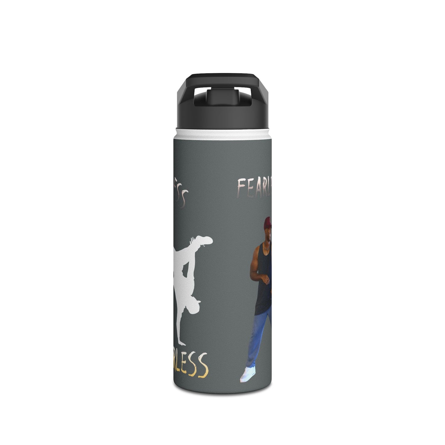 Colorful Dance Themed Stainless Steel Water Bottle, Hydration Gear,-Featuring Ekandem