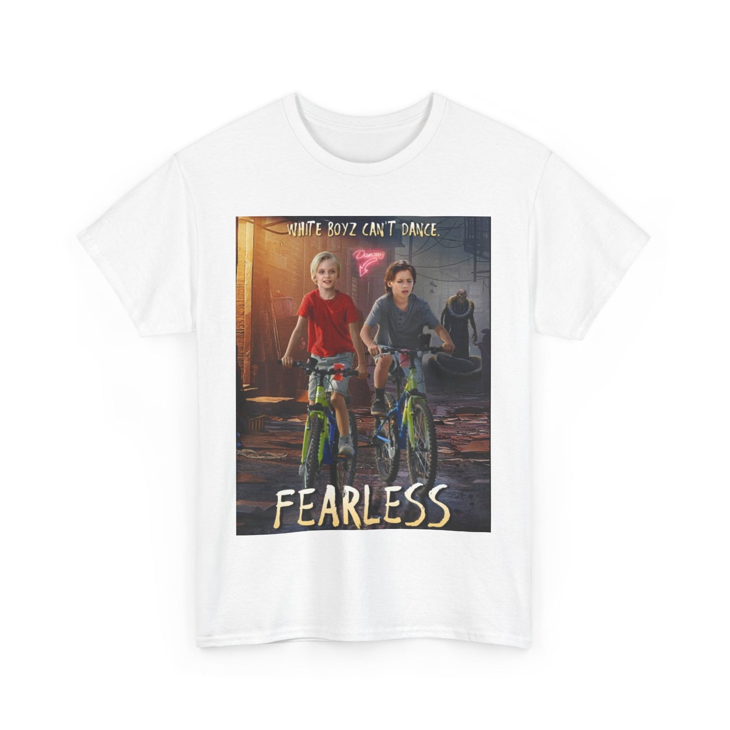 Fearless Unisex Heavy Cotton Tee, Cool Graphic T-Shirt, Trendy Casual Wear, Gift for Boys, Adventure Shirt, Everyday Outfit