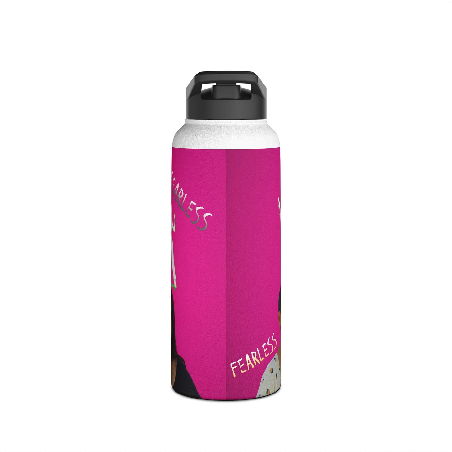 Fearless Stainless Steel Water Bottle, Empowerment Gift, Motivational Drinkware, Workout Hydration, Eco-Friendly Water Bottle