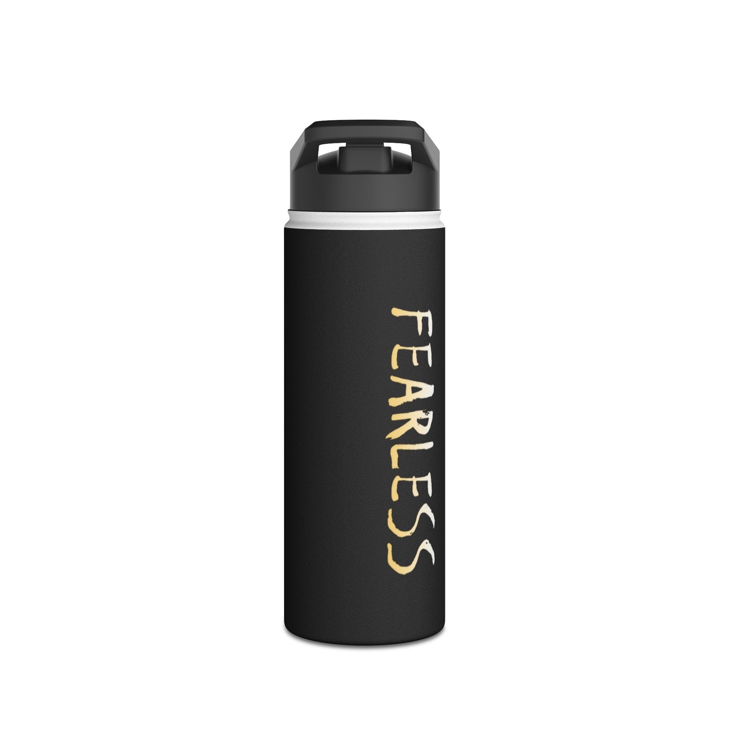 Fearless Stainless Steel Water Bottle, Featuring Mike and Alex