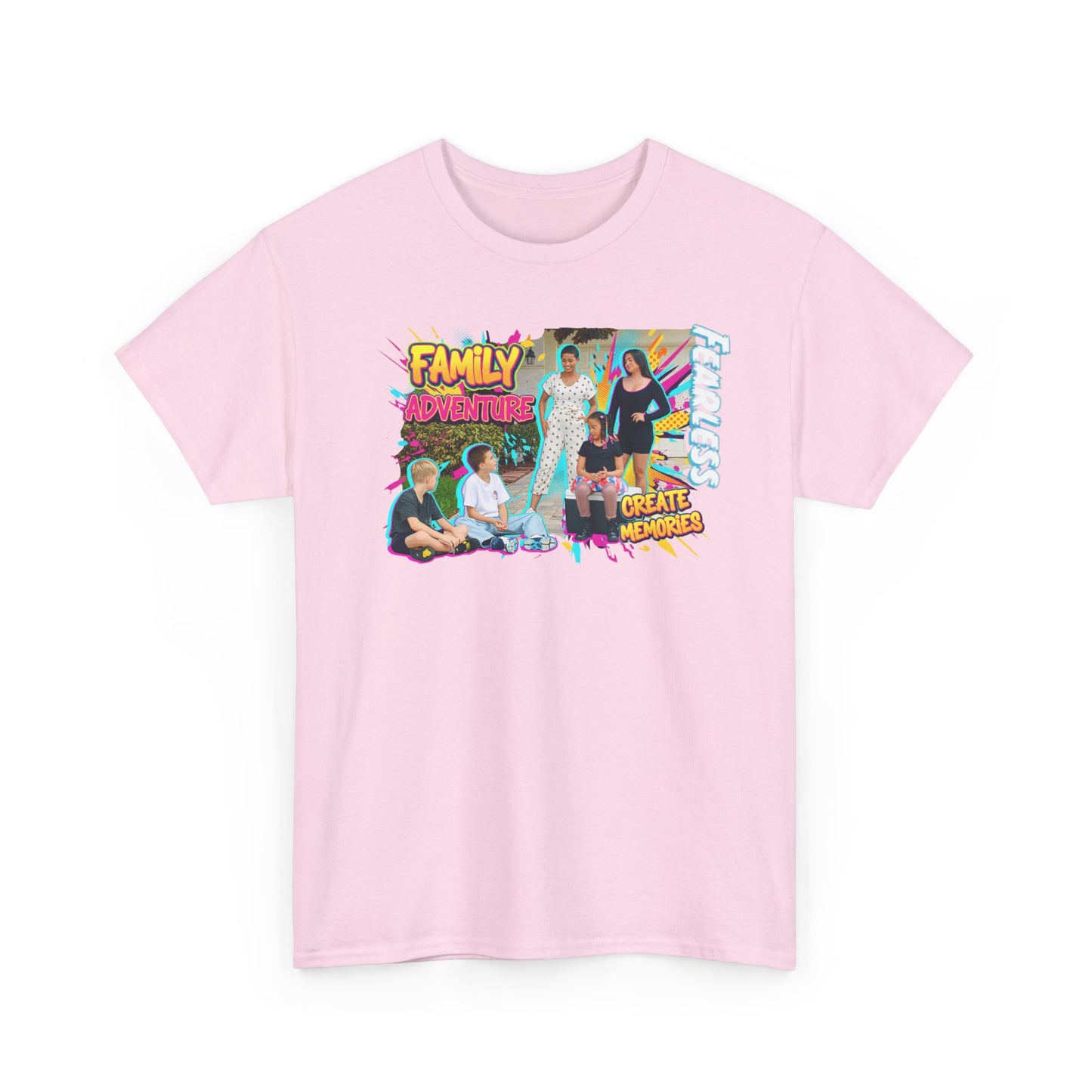 Family Adventure Unisex Heavy Cotton Tee, Casual Wear, Birthday Gift, Family Reunion Shirt, Fun Summer Tee, Unique Graphic Tee
