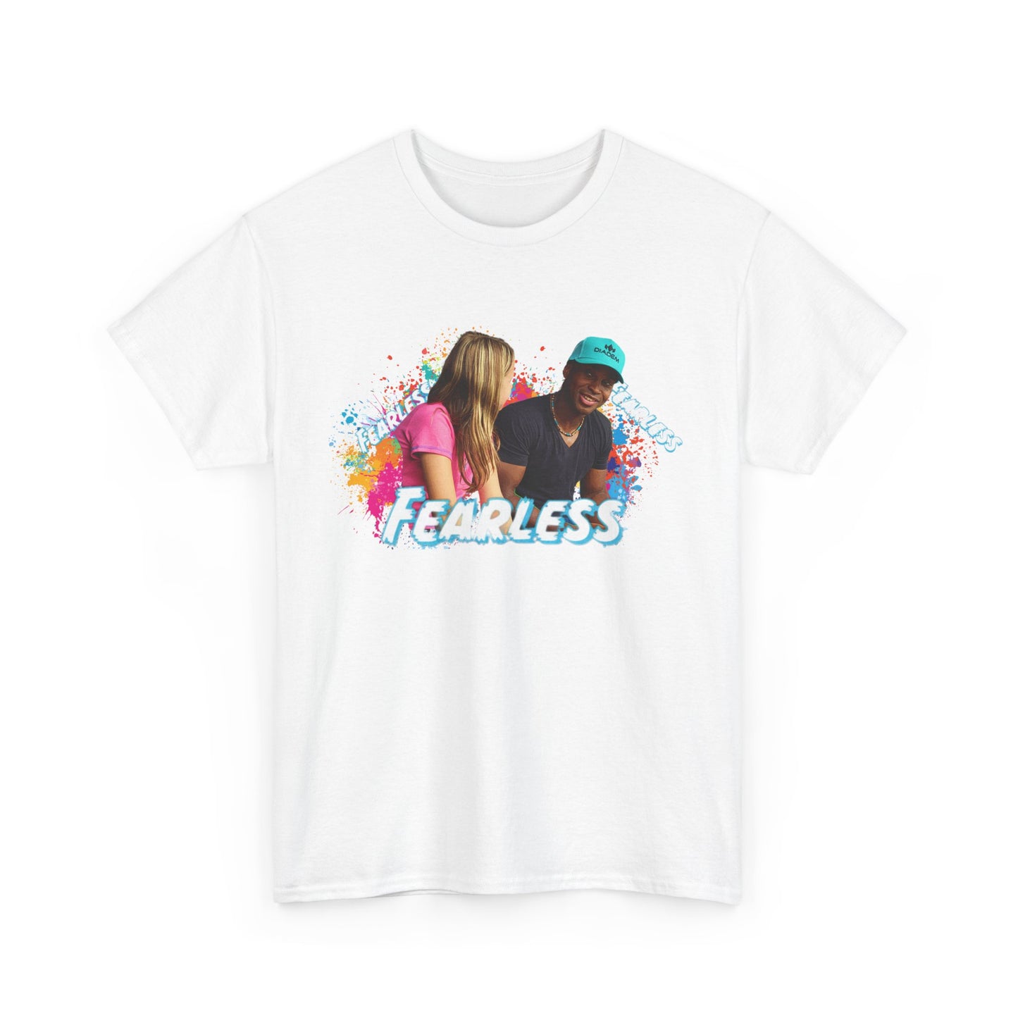 Fearless Unisex Heavy Cotton Tee, Bold Graphic Tee, Casual Wear, Gift for Friends, Motivational Shirt, Everyday Essentials