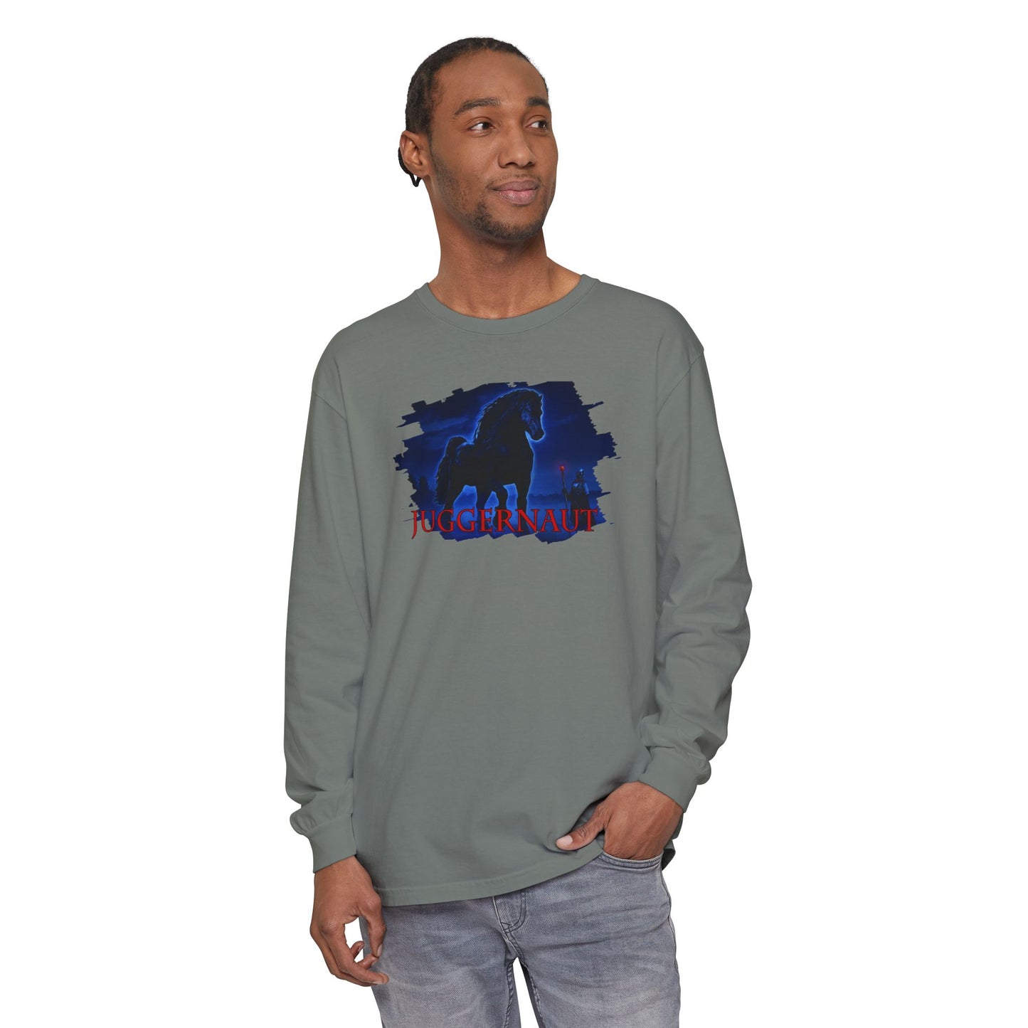 Unisex Garment-dyed Long Sleeve T-Shirt