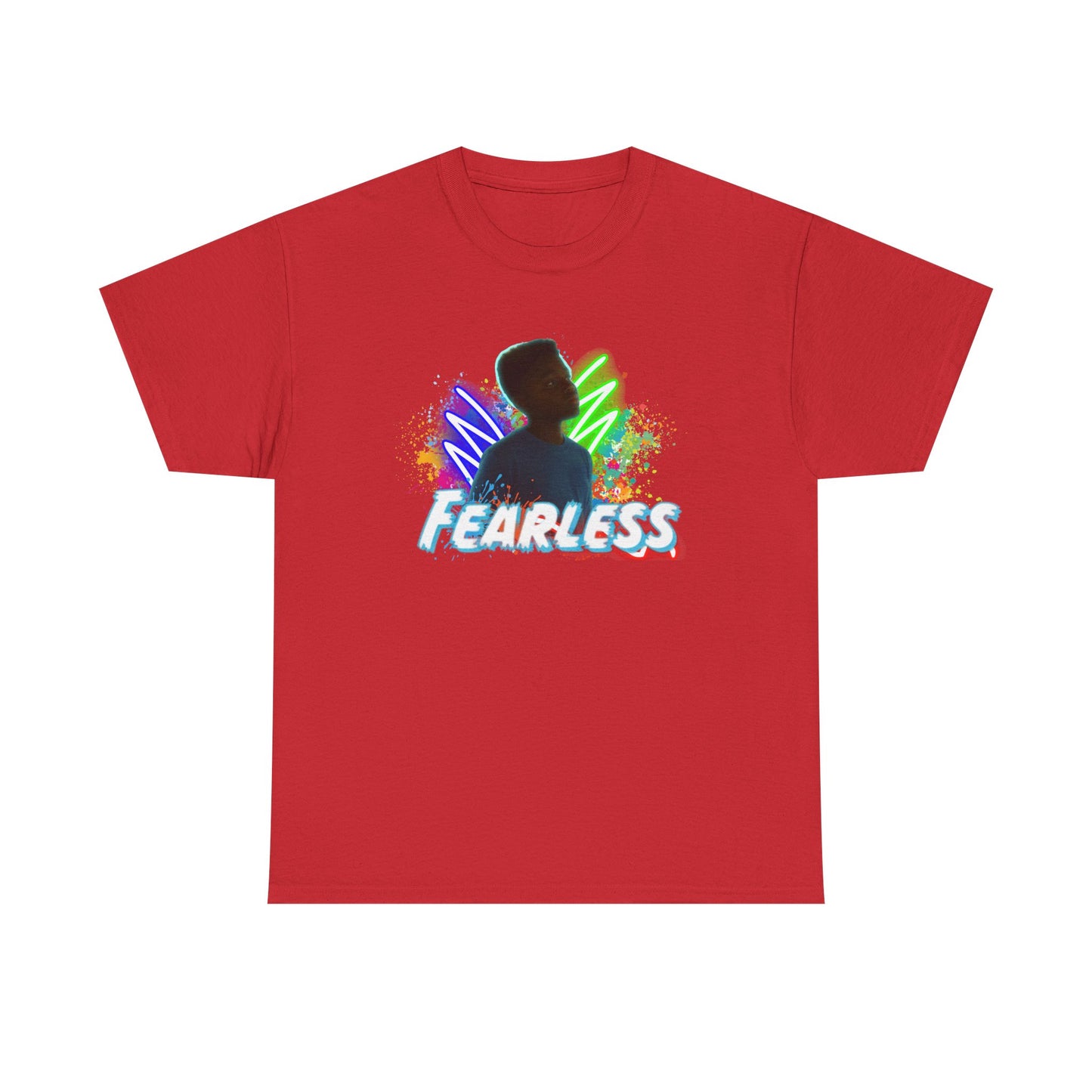 Fearless Unisex Heavy Cotton Tee - Motivational T-Shirt for Teens, Daily Wear, Gifts, Inspirational Clothing, Birthday Present