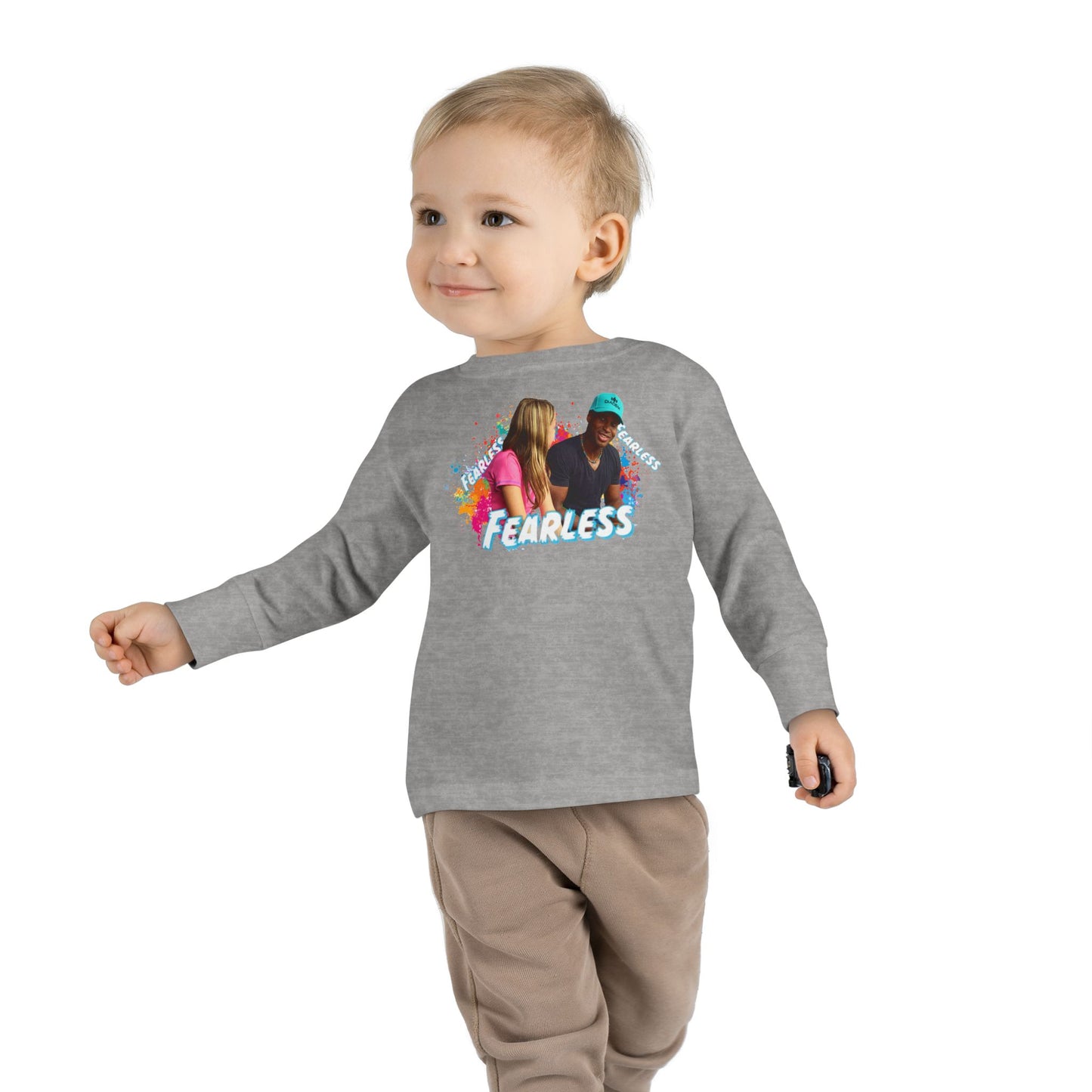 Colorful Toddler Long Sleeve Tee - Perfect for Playdates, Birthdays, Gender Neutral, Everyday Wear, Gift for Kids