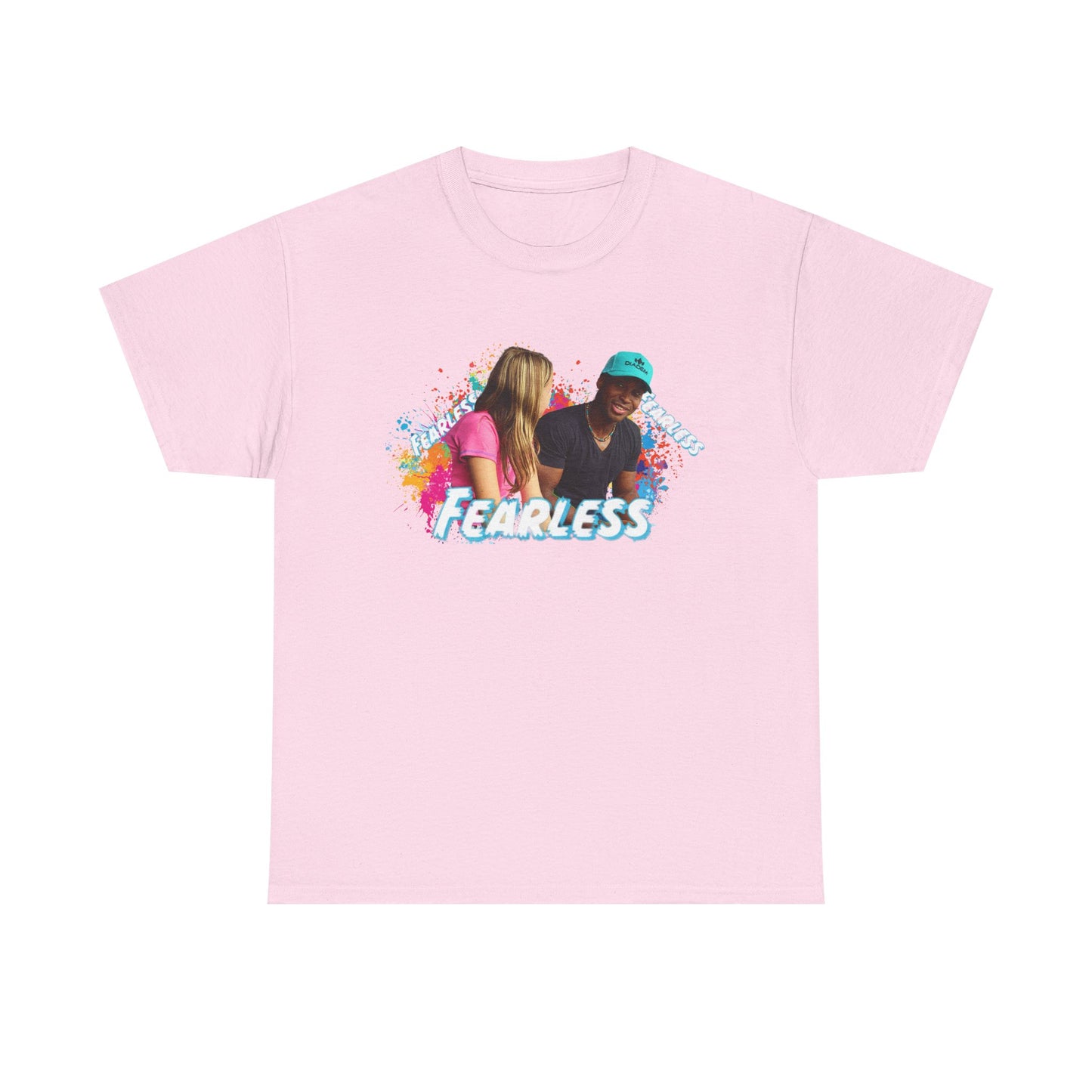 Fearless Unisex Heavy Cotton Tee, Bold Graphic Tee, Casual Wear, Gift for Friends, Motivational Shirt, Everyday Essentials
