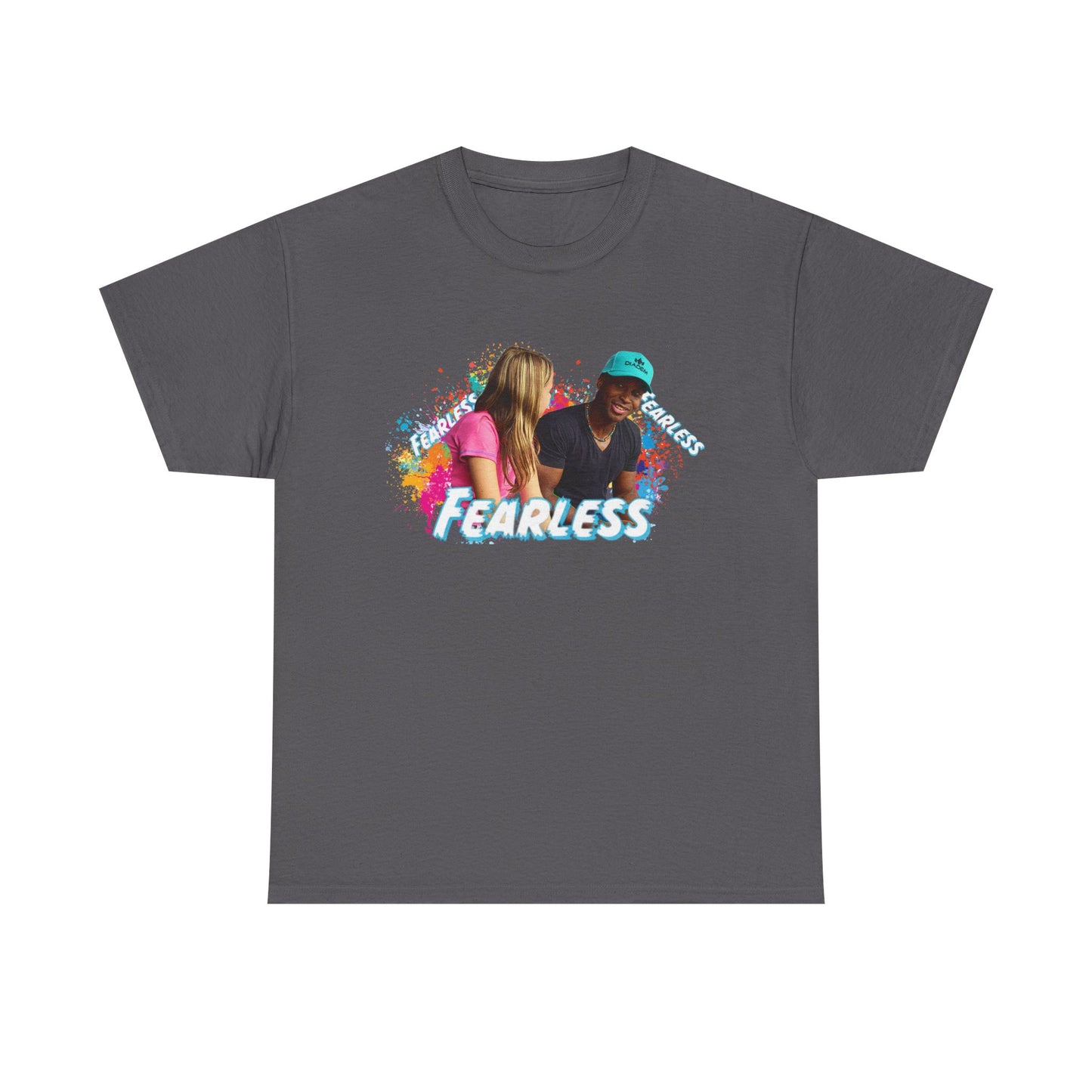 Fearless Unisex Heavy Cotton Tee, Bold Graphic Tee, Casual Wear, Gift for Friends, Motivational Shirt, Everyday Essentials