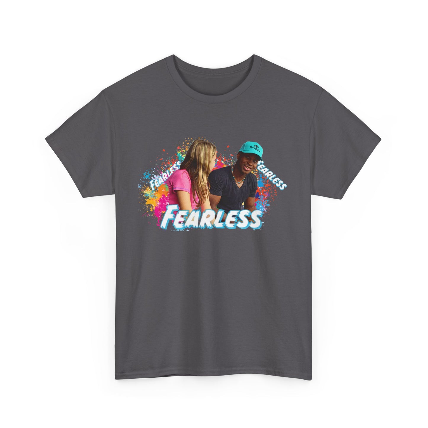 Fearless Unisex Heavy Cotton Tee, Bold Graphic Tee, Casual Wear, Gift for Friends, Motivational Shirt, Everyday Essentials