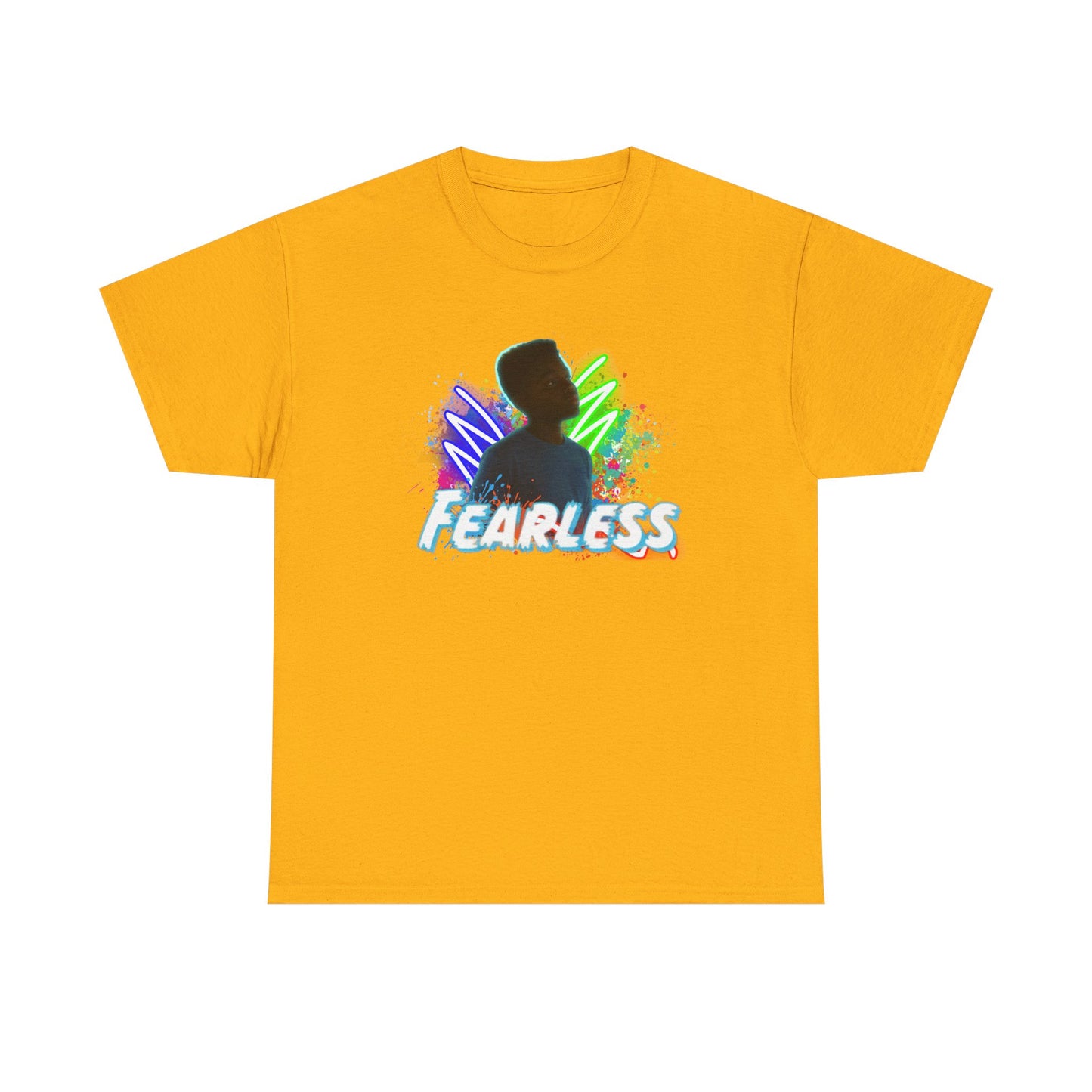Fearless Unisex Heavy Cotton Tee - Motivational T-Shirt for Teens, Daily Wear, Gifts, Inspirational Clothing, Birthday Present