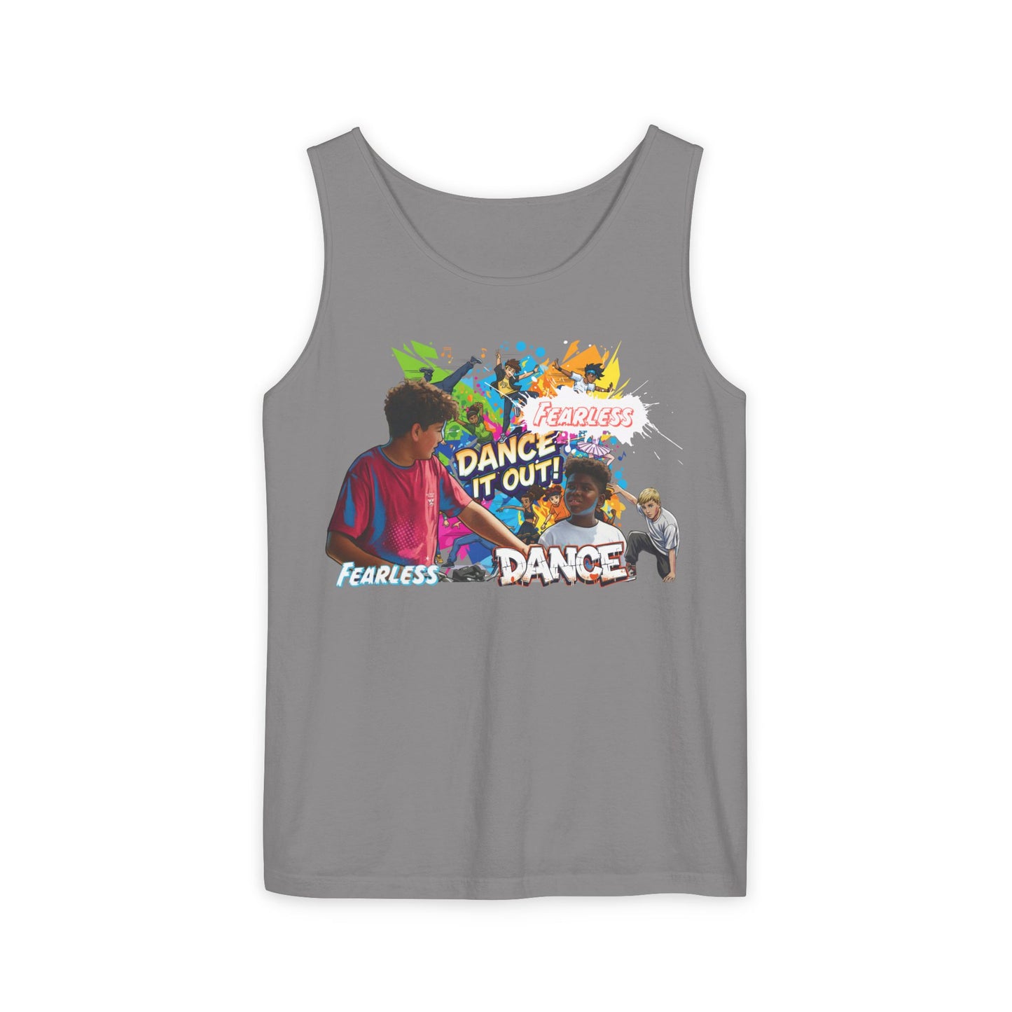Fearless Dance Tank Top, Unisex Summer Shirt, Dance Workout Apparel, Fitness Top, Dance Party Shirt