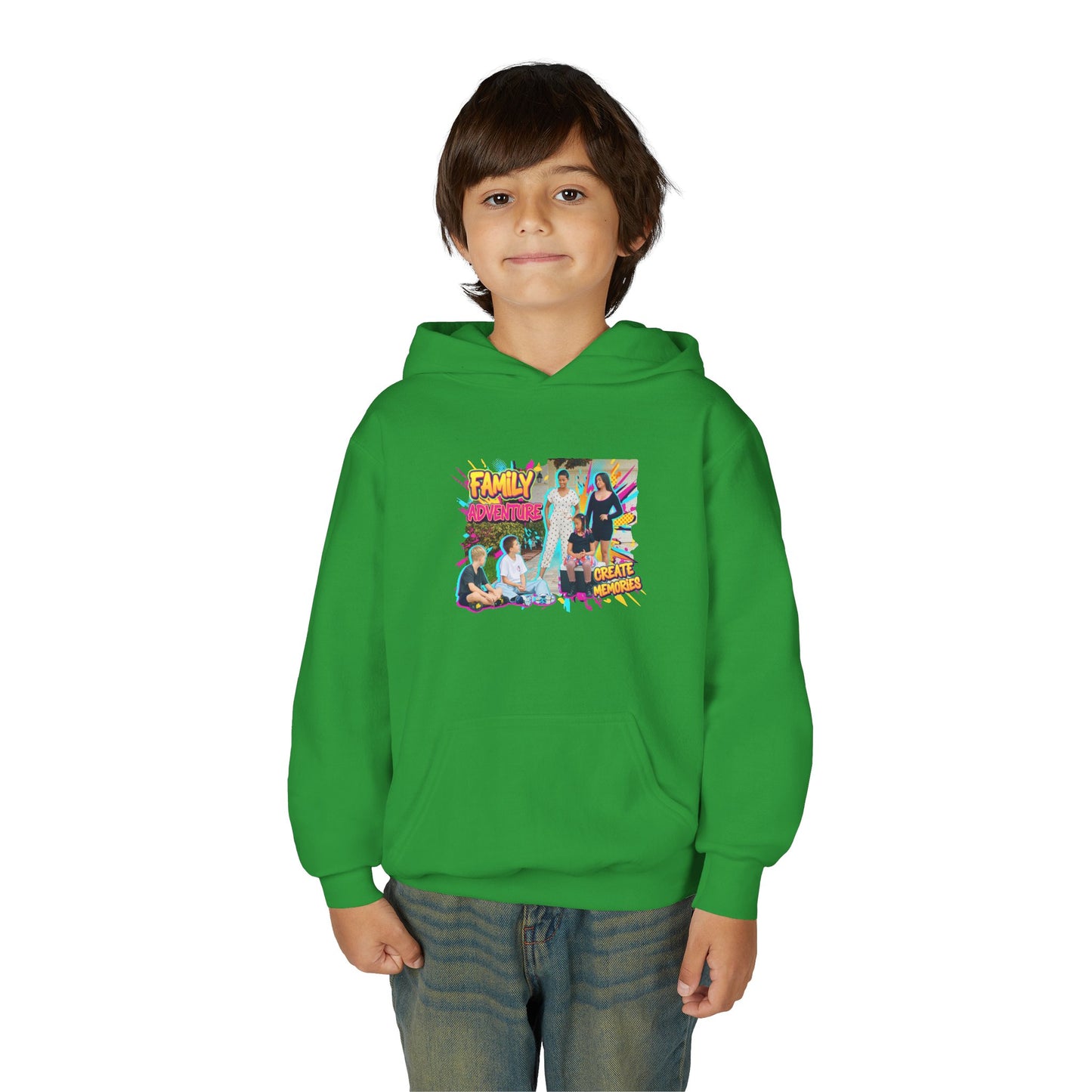 Fearless Family Fun Youth Sweatshirt | Cozy Gift for Kids | Family Gatherings | Trendy Fashion | Cool Kids Hoodie | Inspirational Apparel