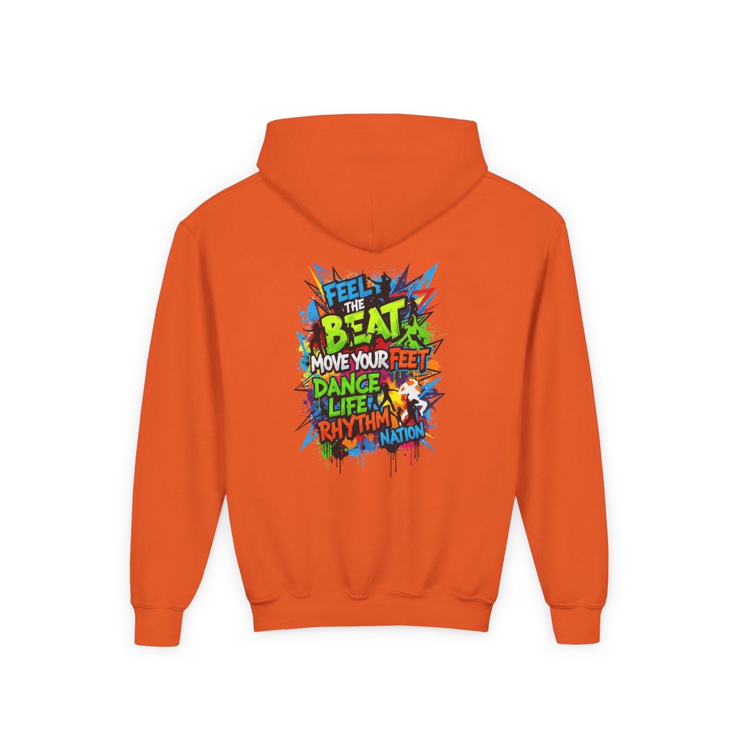 Youth Hoodie with Fearless & Dance Vibes, Inspirational Gift, Dance Apparel, Urban Style, Teen Fashion
