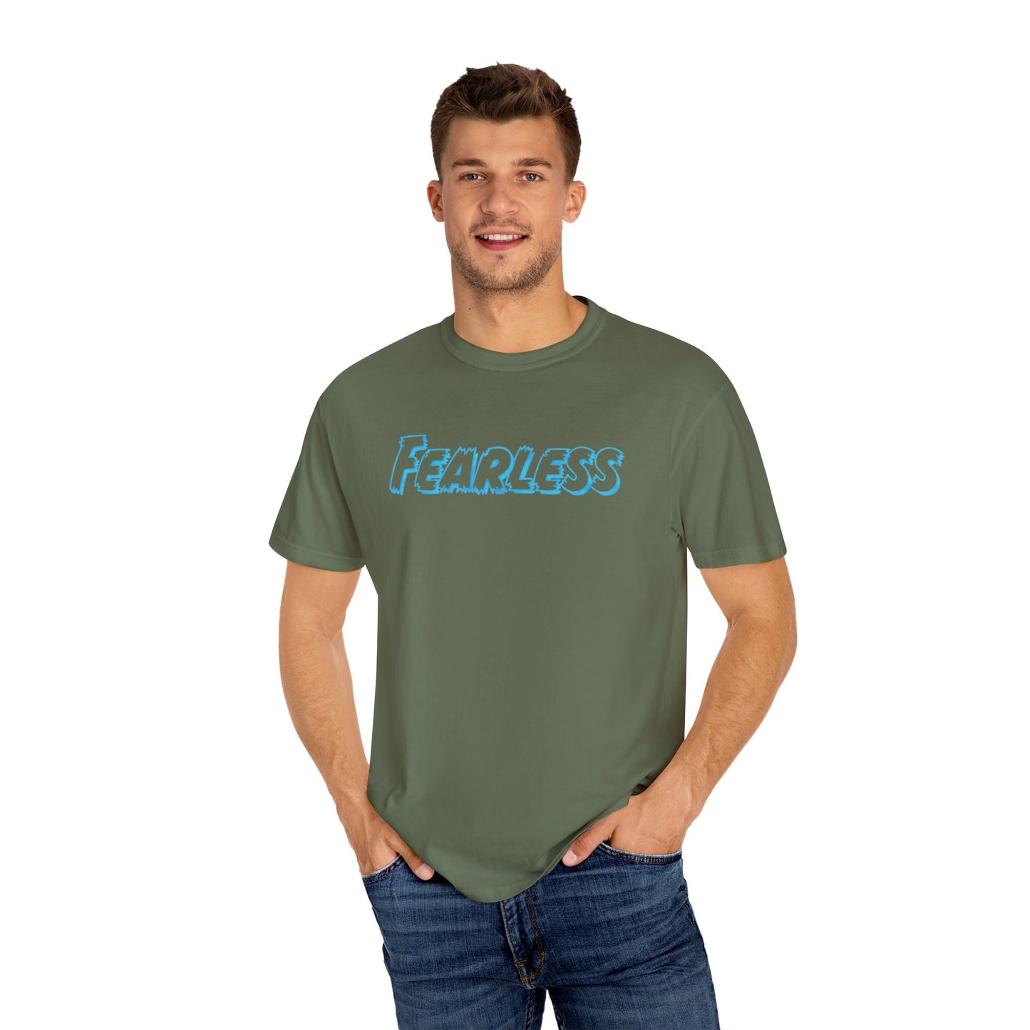 Fearless Unisex Garment-Dyed T-shirt, Casual Tee, Gift for Him/Her, Motivational Top, Everyday Wear, Birthday Present
