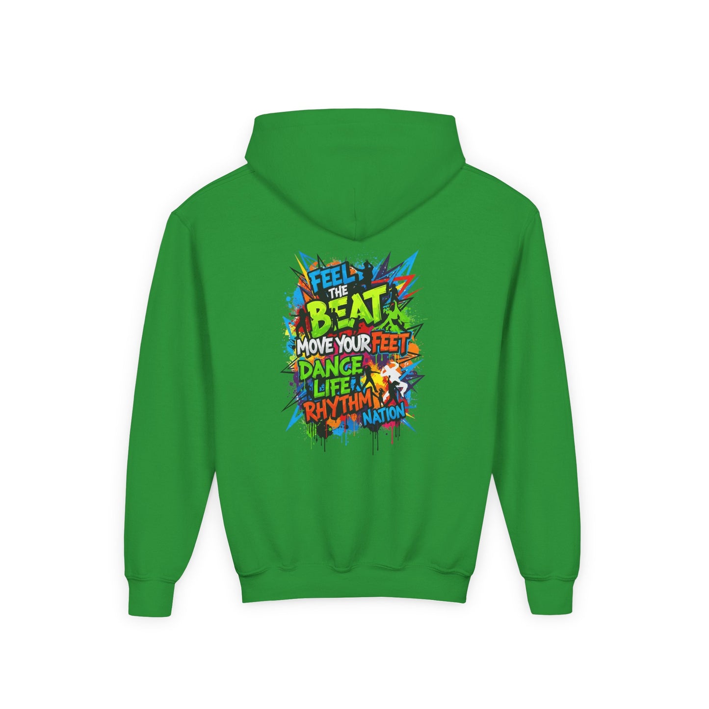 Youth Hoodie with Fearless & Dance Vibes, Inspirational Gift, Dance Apparel, Urban Style, Teen Fashion