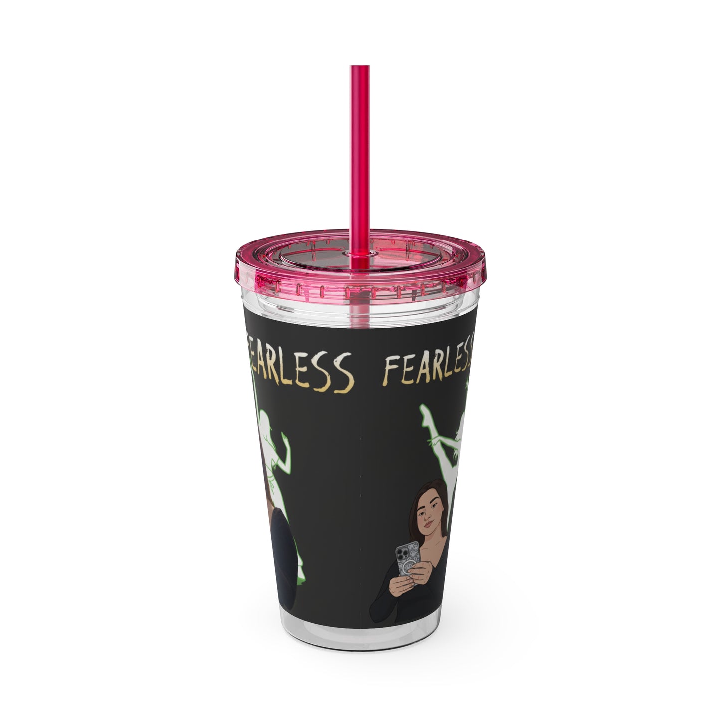 Personalized Sunsplash Tumbler with Straw, Custom Travel Cup, Drinkware for Her, Everyday Hydration, Gifts for Friends