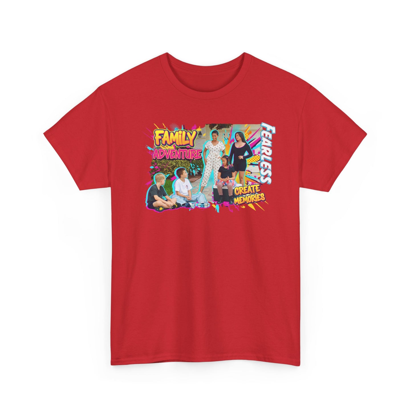 Family Adventure Unisex Heavy Cotton Tee, Casual Wear, Birthday Gift, Family Reunion Shirt, Fun Summer Tee, Unique Graphic Tee