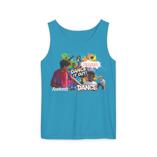 Fearless Dance Tank Top, Unisex Summer Shirt, Dance Workout Apparel, Fitness Top, Dance Party Shirt