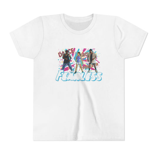 Ferless Empowerment Youth Tee, Girls Short Sleeve Shirt, Stylish Kid's Top, Inspiring Graphic Tee, Gift for Young Activists