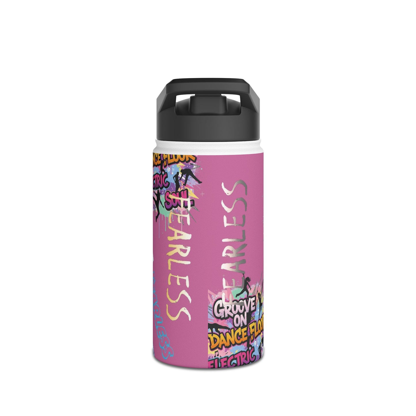 Dance-Inspired Stainless Steel Water Bottle, Groovy Water Bottle, Fearless Hydration Bottle, Eco-Friendly Drinkware, Fitness Gift
