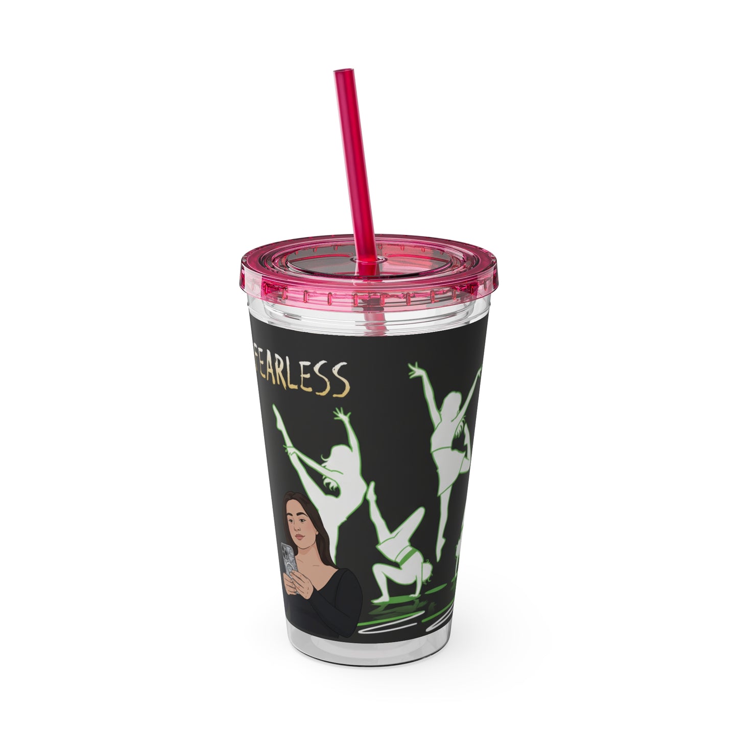 Personalized Sunsplash Tumbler with Straw, Custom Travel Cup, Drinkware for Her, Everyday Hydration, Gifts for Friends