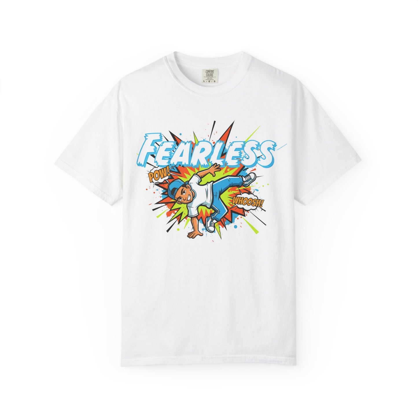 Fearless Graphic Unisex T-Shirt - Bold Streetwear, Summer Casual, Gift for Kids, Adventure Lovers, Empowering Tees