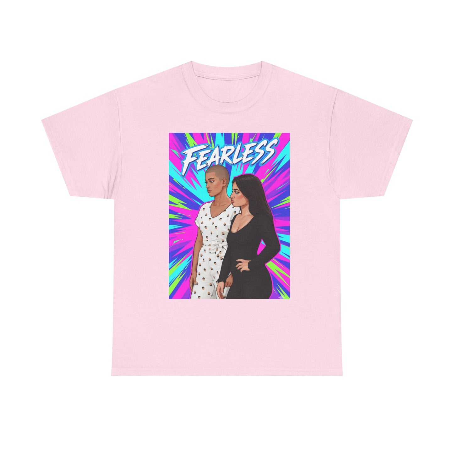 Fearless Unisex Heavy Cotton Tee - Empowering T-Shirt, Trendy Graphic Tee, Gift for Women, Everyday Casual Wear, Motivational Apparel