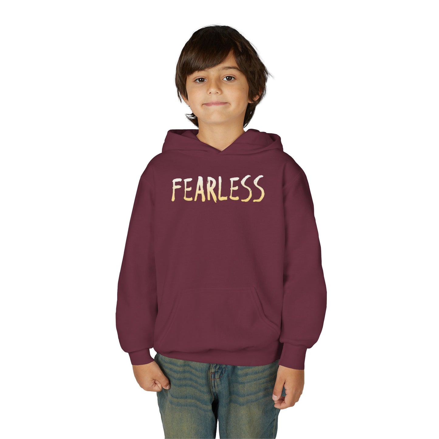 Youth Hoodie with Fearless & Dance Vibes, Inspirational Gift, Dance Apparel, Urban Style, Teen Fashion